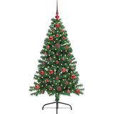  Umjetno predsvijetljeno božićno drvce Zelena 120 cm PVC i metal | shoptok.hr