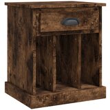 Maison Chic Nočna omarica - Nočna miza dimljeni hrast 43x36x50 cm, (21689154) Cene