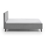 Meise Möbel Sivi tapecirani bračni krevet s podnicom 140x200 cm Piano – | shoptok.hr