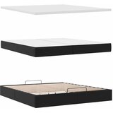  Otomanski okvir kreveta s madracima crni 200x200cm umjetna koža | shoptok.hr