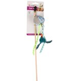 Flamingo igračka za mačke pecaljka kirk dangler ball 40cm plava cene