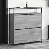 Furnova Omarica za čevlje s 4 predali siva sonoma 100x34x112 cm, (21954688) Cene