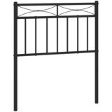  Metalno uzglavlje za krevet crno 75 cm | Shoptok.si