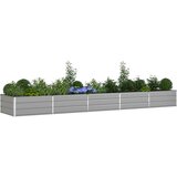  Cvetlično korito Svetlo siva 480 x 100 x 45 cm Cinkana jeklena, (5000207490) | Shoptok.si