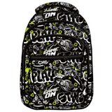 Octopus Školski Ranac Oby2645 Street Style 28x13x39cm crna fluo žuta | Eponuda.com