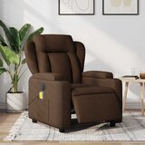  Masažni naslonjač od tkanine smeđi | shoptok.hr