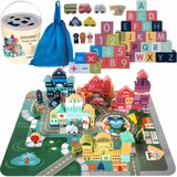  Gradbeni bloki lesene kocke mesto 100kos | Shoptok.si