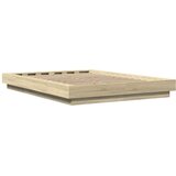 vidaXL Okvir za krevet boja hrasta 135x190 cm od konstruiranog drva | shoptok.hr