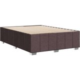 vidaXL Okvir za krevet bez madraca tamnosmeđi 140 x 190 cm od tkanine | shoptok.hr