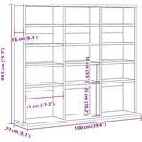 vidaXL ormarić staro drvo 100x23x89,5 cm konstruirano drvo | Eponuda.com