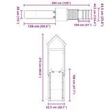  Vanjski set za igru od masivne borovine | shoptok.hr