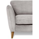 Scandic Svetlo siva sedežna garnitura iz rebrastega žameta 206 cm Paris – | Shoptok.si