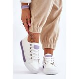 Kesi Women's low sneakers white-purple Demira Cene