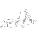 Keter Ležaljka Daytona Deluxe, Antracit | ePonuda.com