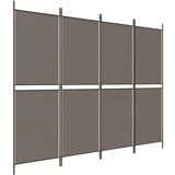 Sobna pregrada s 4 panela antracit 200 x 180 cm od tkanine | shoptok.hr