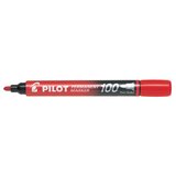 Pilot Marker 100, Permanet, Okrugli vrh, Crveni Cene
