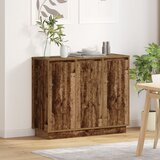vidaXL Sideboard s LED-om, staro drvo, 90x32x75 cm, od recikliranog drva Cijene