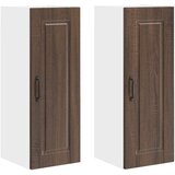  Ormar za Zid 2 pcs Smeđi hrast 30 x 31 x 80 cm | shoptok.hr