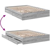  Okvir za krevet s ladicama boja hrasta 120x200 cm drveni | Eponuda.ba