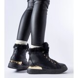 Gemre Black insulated high-top sneakers Pielungo | Shoptok.si