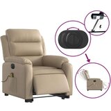  Električni masažni naslonjač na podizanje boja cappuccina | shoptok.hr
