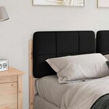  Tapecirani uzglavlje Smeđa i crna 120 cm Čvrsto borovo drvo | shoptok.hr