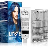 Schwarzkopf LIVE Ultra Brights or Pastel semi permanentna barva za lase odtenek 095 Electric Blue Cene