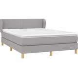  box spring s madracem svjetlosivi 140x200 cm od tkanine | shoptok.hr