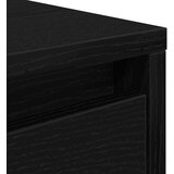 vidaXL Kavna mizica s predali črni hrast 100x100x40 cm | Shoptok.si