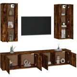  4-dijelni set TV ormarića boja dimljenog hrasta drveni | shoptok.hr