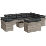  13-dijelni set vrtnih sofa poliratan s jastucima svijetlosivi | shoptok.hr