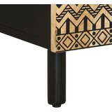 vidaXL Komoda 60x33,5x75 cm trden robusten mangov les in kovina | Shoptok.si