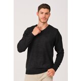 Dewberry V0036 MALE V-NECK SWEATER-ANTHRACITIS | Shoptok.si
