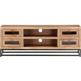 TV ormarić 110 x 30 x 40 cm od masivnog bagremovog drva | shoptok.hr