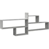  Zidna polica siva boja betona 167,5x18x68 cm konstruirano drvo | Eponuda.com