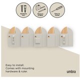 Umbra Bež/u prirodnoj boji željezna zidna vješalica 43 cm Saloon – | shoptok.hr
