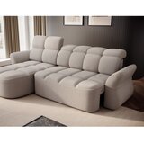 ELTAP Bež raztegljiva/s prostorom za shranjevanje kotna sedežna garnitura iz tkanine bouclé (levi kot/z ležalnikom) Beneth – | Shoptok.si