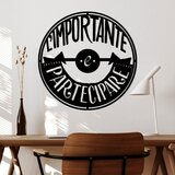 Wallity zidna dekoracija limportante partecipare 1, 56 x 56 cm, crna | ePonuda.com