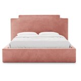 Micadoni Ružičasti tapecirani bračni krevet s prostorom za odlaganje s podnicom 180x200 cm Princess – | shoptok.hr