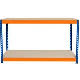 dvostopenjska delovna miza s-rax - 150 cm x 45 cm x 90 cm, (21571089)