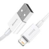 Baseus podatkovni polnilni kabel CALYS-A02 Lightning 1m 2,4A - bel Cene