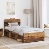  Okvir za krevet Staro drvo 90 x 200 cm Čvrsto borovo drvo | shoptok.hr