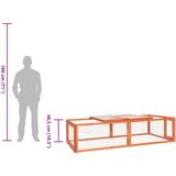  Kavez za zečeve 183 x 90 x 46,5 cm od masivne jelovine | shoptok.hr