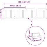  Zaštita od snijega za krov Crvena 600 x 2,5 x 20 cm Čelik | shoptok.hr