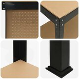  Radne klupe s policom Crna 81 x 41 x 145 cm Konstruirano drvo | shoptok.hr