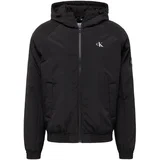 Calvin Klein Jeans HOODED PADDED HARRINGTON Crna