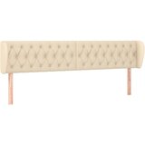  Uzglavlje s ušima krem 203x23x78/88 cm od tkanine | shoptok.hr