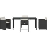  Vrtni set za objed 5 pcs Crna poliratan | shoptok.hr