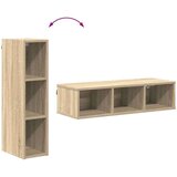 vidaXL Viseča omarica s polico Riga Sonoma hrast 20 x 29,5 x 80 cm | Shoptok.si