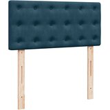 Box spring krevet s madracem plavi 90x200 cm baršunasti | Eponuda.com
